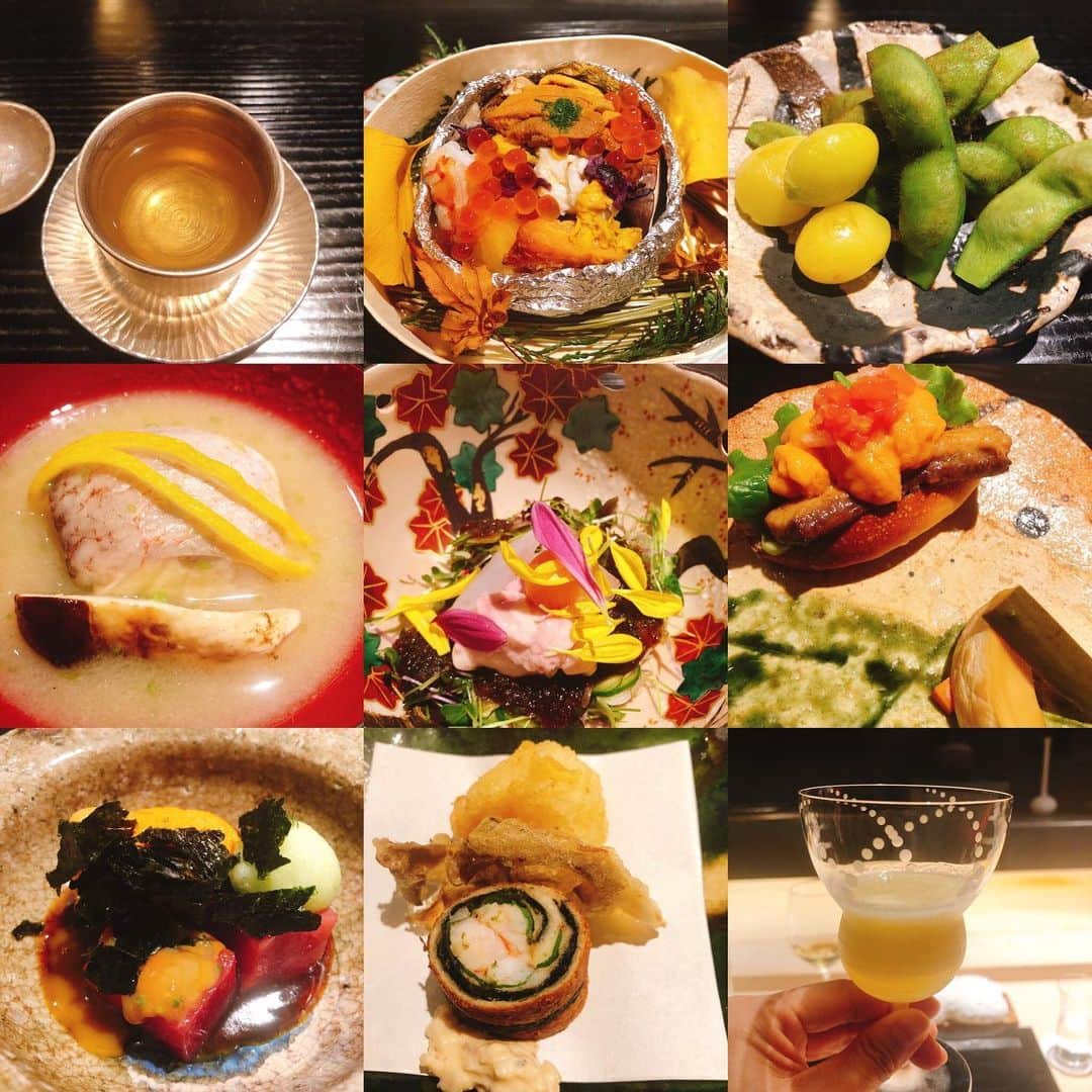 里美ゆりあのインスタグラム：「#東京和食五十嵐 さんに行ってきました^^ とっても#美味しい #お腹いっぱい 過ぎて空気吸うのも苦しかった〜笑  とても良い#経験 #体験 が出来ましたヽ(｡ゝω・｡)ﾉ #グルメ #グルメ好きな人と繋がりたい  #delicious #和食 #六本木 #roppongi #東京和食 #happy #happytime#予約困難店」