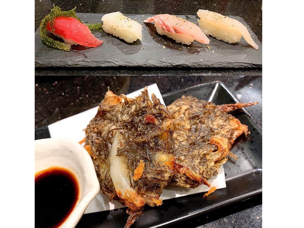 百合華さんのインスタグラム写真 - (百合華Instagram)「今回の沖縄ご飯も全て美味しゅう御座いました🎶🍣🎶🍕🎶﻿ ﻿ みんなでシェアしてペロリと完食ww✨﻿ ﻿ 座間味島で大人気なラトュークのスパムおにぎりは早起きしてみんなの分までゲット❤️﻿ ﻿ 那覇空港の『琉球回転寿司 海來』では沖縄県産の魚介類のメニューが豊富で毎回ついつい食べすぎちゃう🐟🐠🦑﻿ ﻿ ポークたまごおにぎりもまたまた並んで購入🥰﻿ ﻿ #沖縄 ﻿ #慶良間諸島 ﻿ #座間味島 ﻿ #沖縄飯﻿ #沖縄の食材﻿ #沖縄県産﻿ #ラフテー﻿ #もずく﻿ #ゴーヤ﻿ #沖縄そば﻿ #スパムおにぎり﻿ #大人気﻿ #ミーバイ﻿ #タマン﻿ #セイイカ﻿ #お寿司﻿ #ポークたまごおにぎり本店 ﻿ #ポークたまごおにぎり #美食 #美食家」10月12日 14時16分 - yurika.lovelily