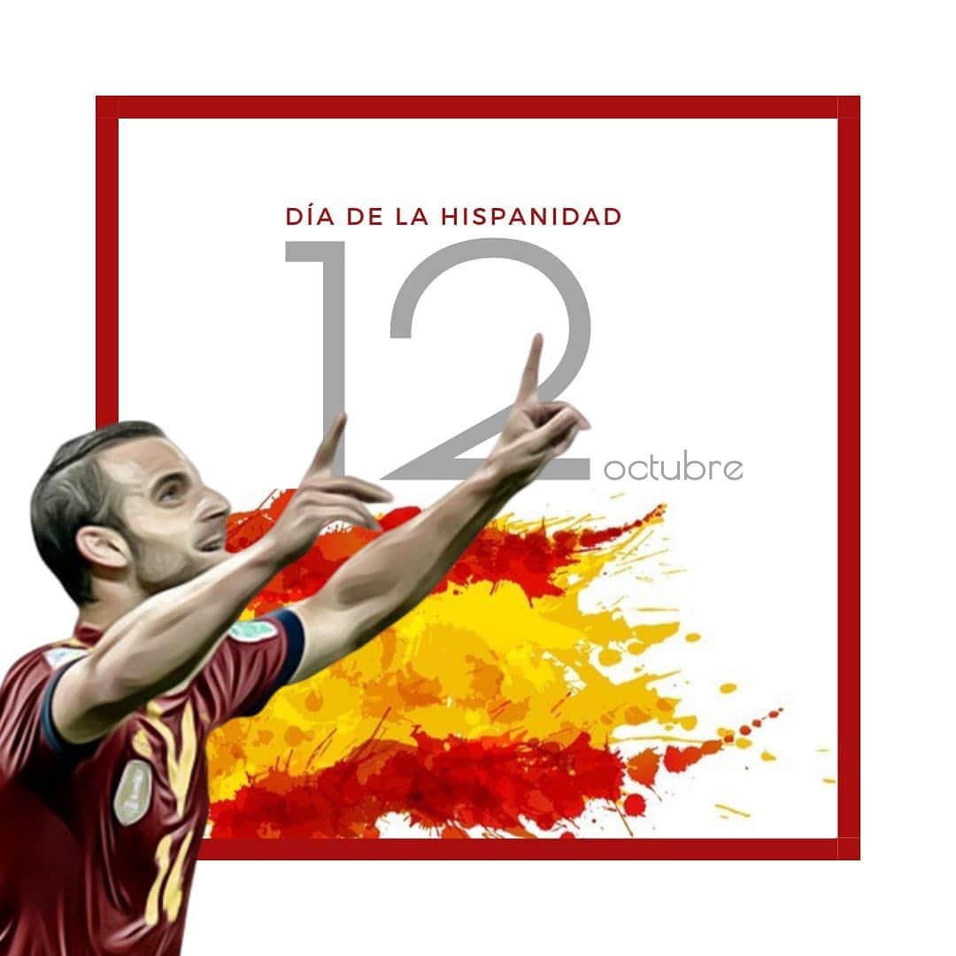 ロベルト・ソルダードのインスタグラム：「¡Feliz #DíadelaHispanidad a todos! Celebremos lo que nos une y estemos orgullosos de los logros que juntos hemos conquistado. 🇪🇸 #12deoctubre」