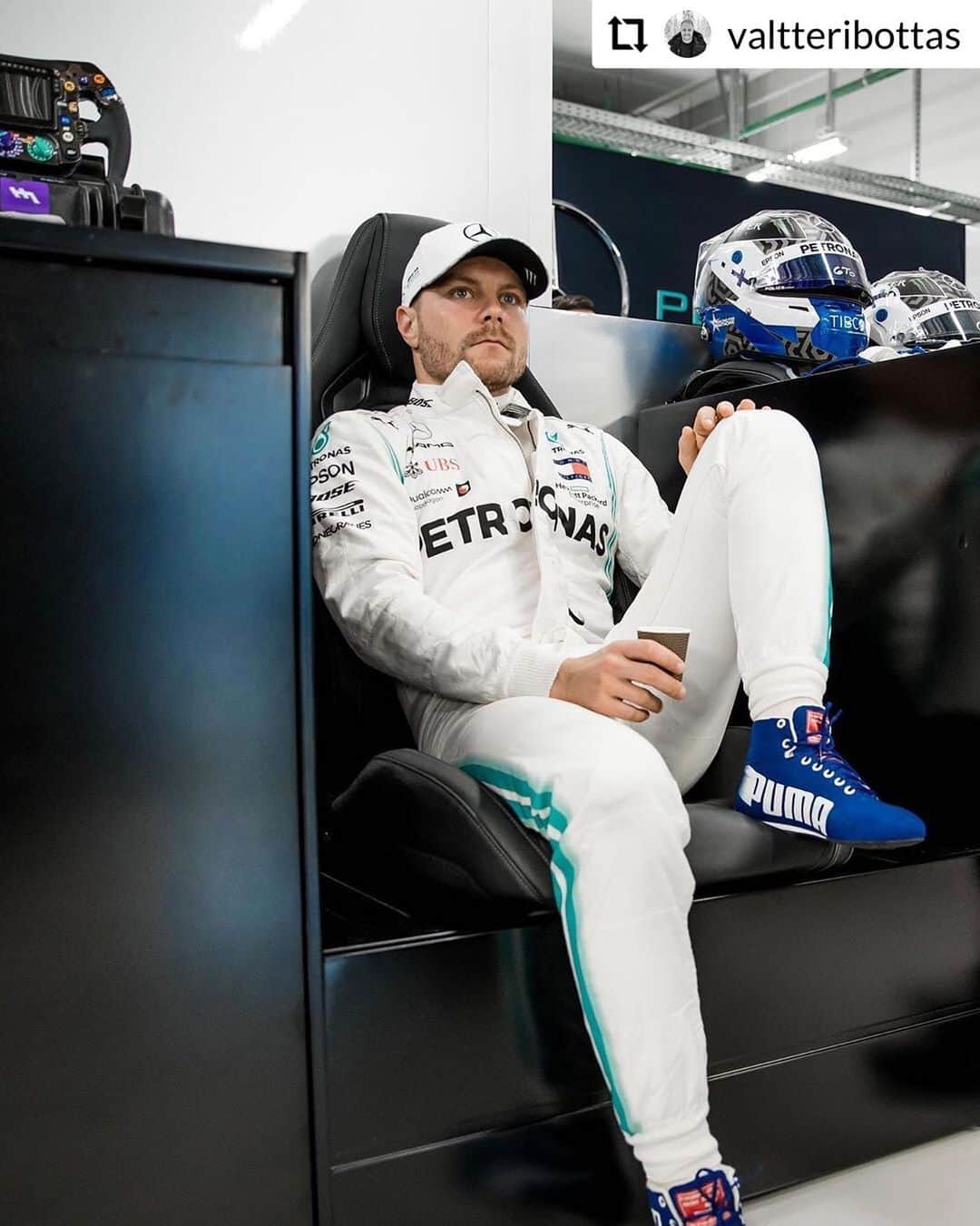 MERCEDES AMG PETRONASさんのインスタグラム写真 - (MERCEDES AMG PETRONASInstagram)「‘Waiting for Sunday like... ☕️’ Repost x @valtteribottas 👉 Same, VB. Same! 🙌 if you’re excited for a Super Suzuka Sunday! • #Repost #MercedesAMGF1 #MercedesAMG #F1 #PETRONASmotorsports #JapaneseGP」10月12日 20時03分 - mercedesamgf1