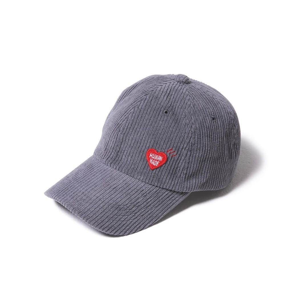 HUMAN MADEさんのインスタグラム写真 - (HUMAN MADEInstagram)「"HEART WAPPEN CORDUROY CAP" now available in store and online. www.humanmade.jp  ハートのワッペン刺繍を施したコーデュロイのキャップです。カラーは4色展開。後頭部はアジャスター仕様になっています。 Corduroy cap with heart logo. Available in four colors. Fully adjustable.」10月12日 21時49分 - humanmade