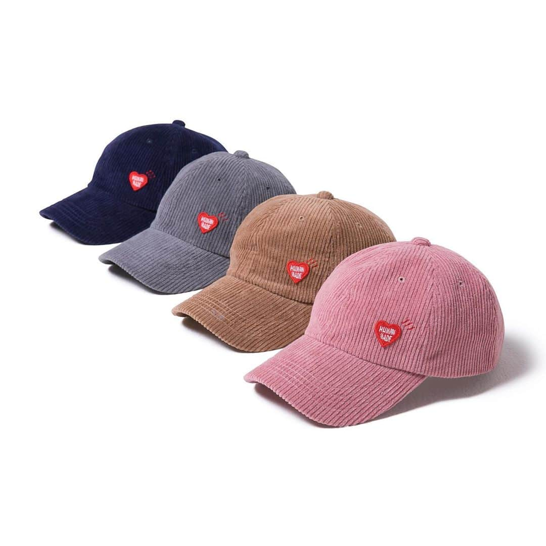 HUMAN MADEさんのインスタグラム写真 - (HUMAN MADEInstagram)「"HEART WAPPEN CORDUROY CAP" now available in store and online. www.humanmade.jp  ハートのワッペン刺繍を施したコーデュロイのキャップです。カラーは4色展開。後頭部はアジャスター仕様になっています。 Corduroy cap with heart logo. Available in four colors. Fully adjustable.」10月12日 21時49分 - humanmade