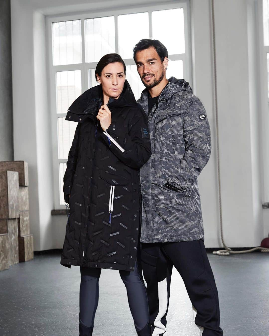 Armani Officialさんのインスタグラム写真 - (Armani OfficialInstagram)「Italian tennis champions @flaviapennetta82 and @fabiofogna wrap up warm in #EA7’s FW19-20 collection」10月13日 1時10分 - emporioarmani