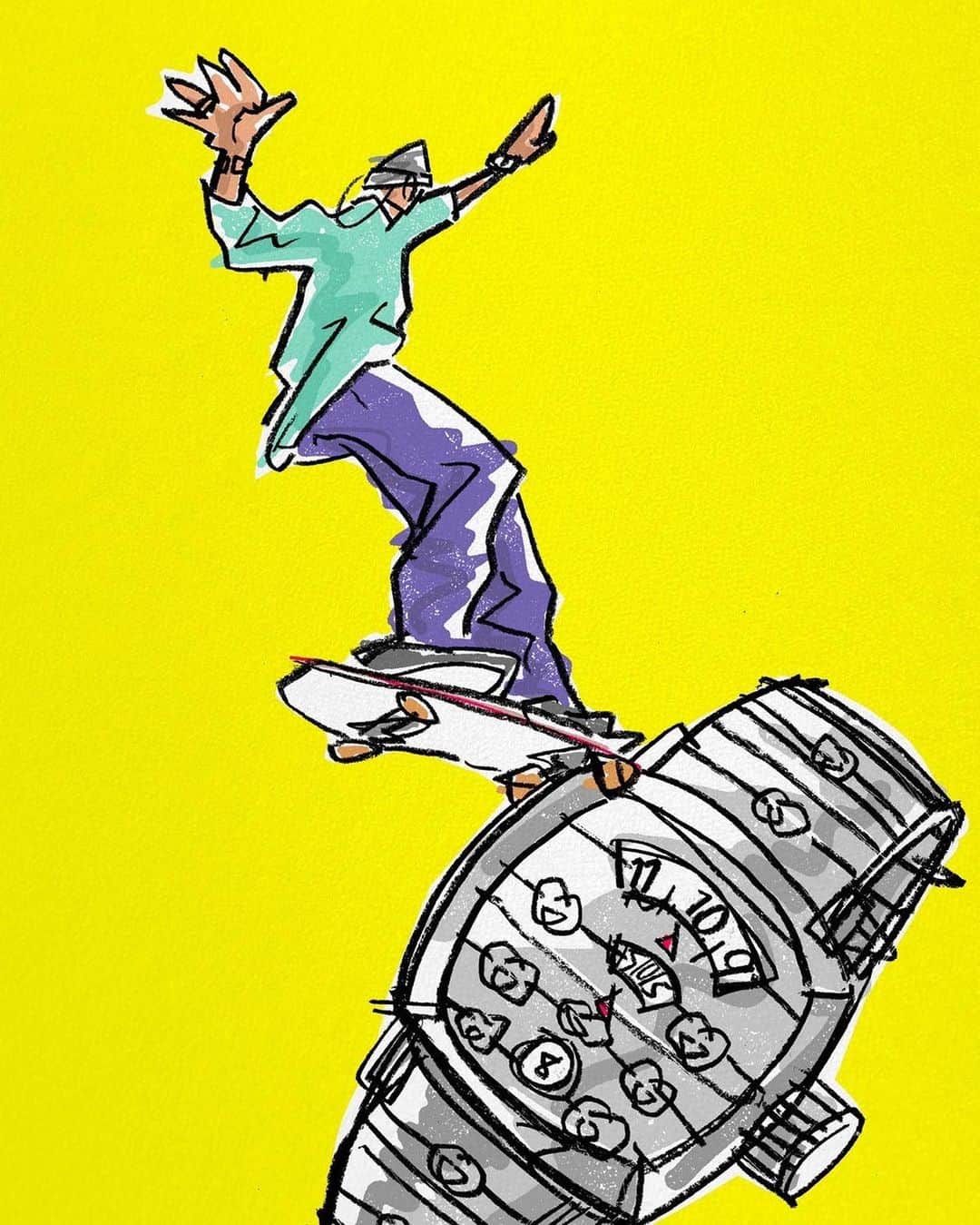 グッチさんのインスタグラム写真 - (グッチInstagram)「Captured in images, artworks and videos, Japanese skater @shinpei_ueno is captured with his local community of skaters, artists and musicians wearing the #GucciGrip watch. Discover more through link in bio. Photography: Chikashi Suzuki @alessandro_michele #AlessandroMichele  Artwork: @shinpei_ueno」10月13日 6時16分 - gucci