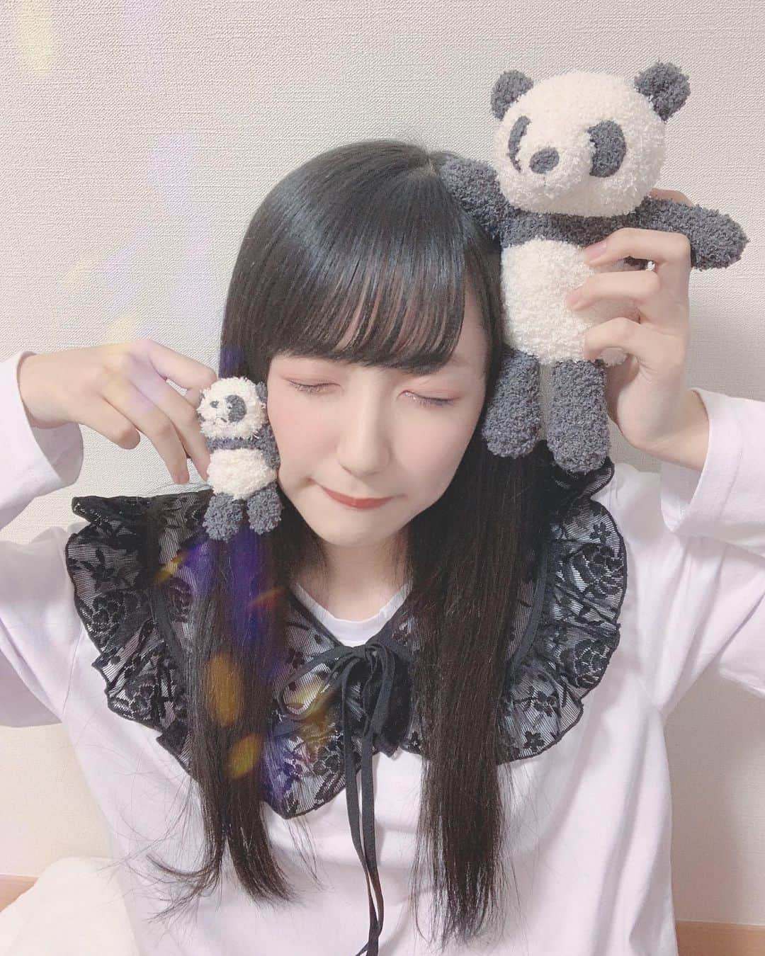 長尾しおりさんのインスタグラム写真 - (長尾しおりInstagram)「🐼🐼 癒しをゲットした！！！！！なり！ #gelatopique」10月13日 22時40分 - shiori_nagao