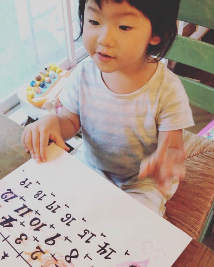有坂美香のインスタグラム：「台風の被害を受けた皆様　1日もはやい復旧をお祈りしてます。  今日は 娘の　#ツルピカタマゴちゃん 3歳のお誕生日。 @kosugacro の手作りカウントダウンカレンダーを見ながら、待ちに待ったお誕生日🎉　 昨晩　台風の中停電した時にも思いましたが、本当に今日という日を迎えられて感謝です。皆さんや、家族のサポートがあってこそ、、。 本当に有難うございます。  これからお友達　@eri_athrun216 も加わってパーティーですが、その前にお昼寝タイム。 すくすく　順調に？　オモシロに育ってくれてありがとう😊  #3歳おたんじょうび #3rdbirthday #メロッさん #有坂美香　#コスガツヨシ　#bornonoctober13th  #.20161013 #2016年10月13日生まれ」