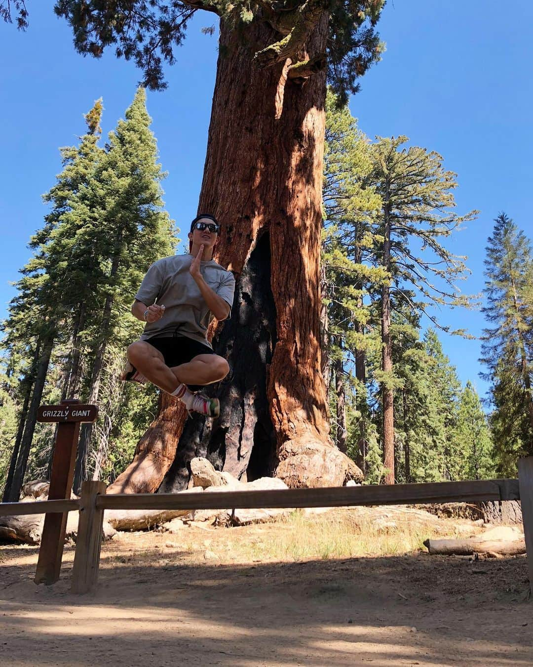 イ・ギウさんのインスタグラム写真 - (イ・ギウInstagram)「잠시 꼭데기 전망좀 보고오겠음🌲 올라갑니다~ .. #이기우 #이륙중 #공중부양 #그리즐리자이언트 #난서초동자이언트 #마리포사그로브」10月13日 15時10分 - lee_kiwoo