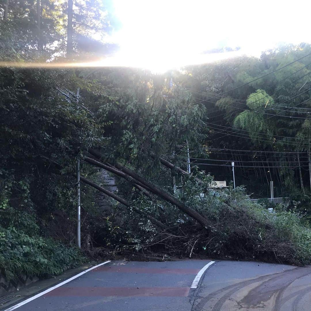 藤代冥砂さんのインスタグラム写真 - (藤代冥砂Instagram)「松本から東京を目指すも、電車、バス運休ゆえ、レンタカー乗り捨てで。 とりあえず八王子目指すも大月から先は不通。 山中湖から一般道の道志みちで行くも、あと少しの藤野手前で土砂で通行不可。濁流の痕残る道を引き返し、東名御殿場へ遠回りすることに。 長野山梨神奈川山梨静岡。 東京って遠い。 海老名で乗り捨てることにしたが、大渋滞中。  雲見てる。」10月13日 16時58分 - meisafujishiro