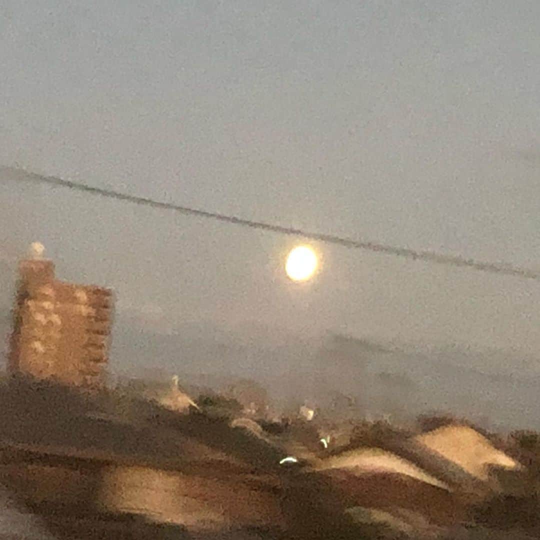 ヒロシさんのインスタグラム写真 - (ヒロシInstagram)「綺麗に撮れないけど、月が凄いな！」10月13日 17時42分 - hiroshidesu.official
