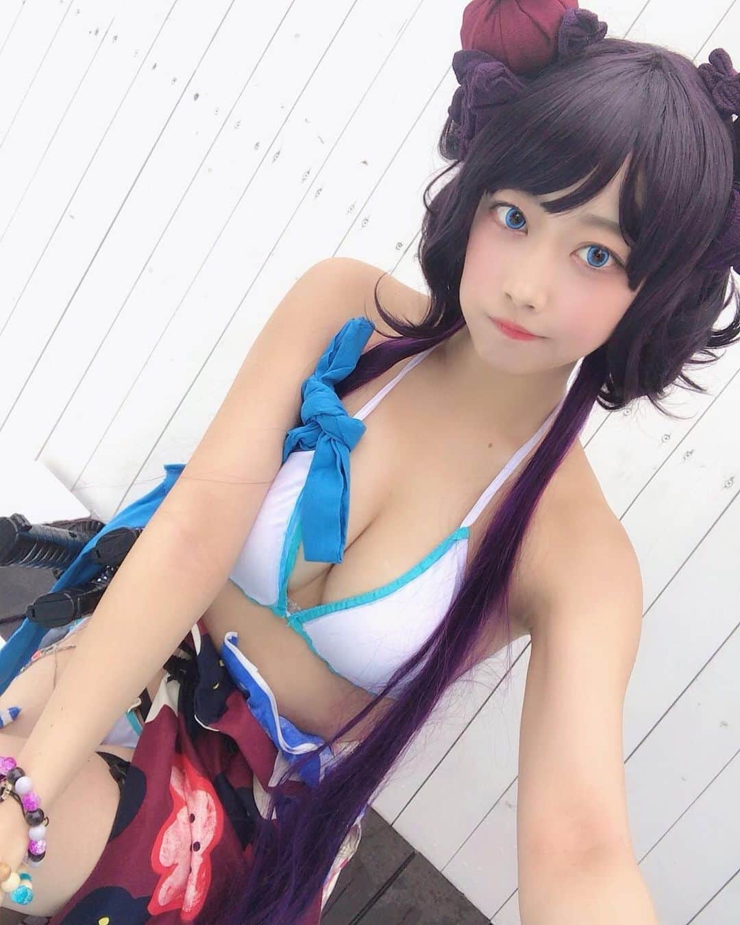 西井綾音のインスタグラム：「. 水着葛飾北斎👙🌊🐙 . . . . Please follow me 💓💓 . . . . . . . . #西井綾音 #水着 #ふともも #コスプレ #コスプレイヤー #インスタグラビア #撮影会モデル  #水着北斎 #水着コーデ #FGO #葛飾北斎 #fategrandorder  #cosplay  #cosplaygirl #cosplayer  #idol #animecosplay #kawaii #kawaiigirl  #japanesegirl #model #anime  #lfl #likeforfollow #l4l #角色扮演  #动漫 #코스프레 #性感」