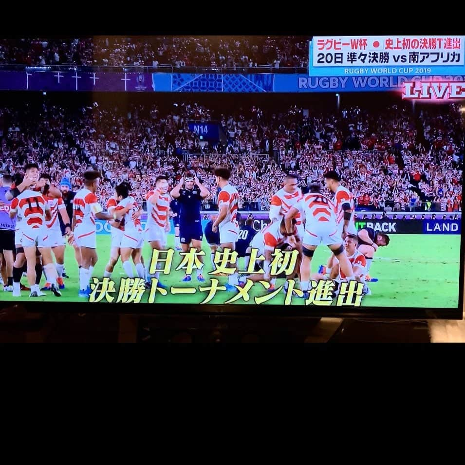 原史奈さんのインスタグラム写真 - (原史奈Instagram)「こういう明るいニュースは嬉しいですね！！ #ラグビーw杯#ベスト8#決勝トーナメント進出#元気を貰いました#ありがとう  #原史奈#ゴルフ#ゴルフレッスン#ゴルフ女子#ゴルフ男子#ゴルフ大好き#golf#ゴルフウエア#ゴルフコーデ#ゴルフグッズ#ゴルフ動画#ping#ピン#ping女子#gle2#g410#even#archivio#cuartounited」10月14日 9時38分 - fuminahara