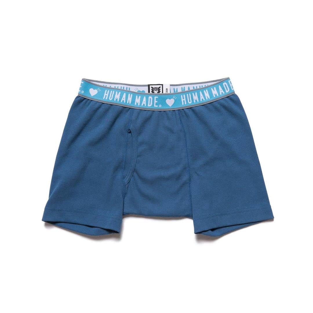 HUMAN MADEさんのインスタグラム写真 - (HUMAN MADEInstagram)「"HMMD BOXER BRIEF" now available in store and online. www.humanmade.jp  定番でリリースするボクサーショーツです。伸縮性に富んだスパンテレコ素材を採用。 オリジナルのウエストゴムや締め付けのないサイズ感がポイントです。 Our classic stretch cotton boxer shorts available in two colors.」10月14日 10時13分 - humanmade
