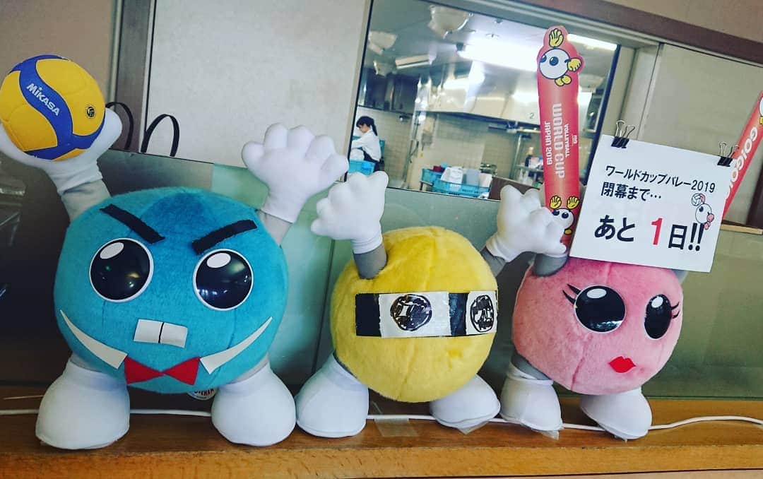 杉田芳尚のインスタグラム：「・ ・  ワールドカップ 最終開催地 #広島 でバレーボールも #龍神nippon が新しい歴史を作ろうとしています‼️ 男女に渡り、１ヶ月日本各地をまわってきたこの大会もいよいよ今日を入れてあと二日…。 M.C.陣のバックヤードでも日に日に #バボちゃん がいいアクセントを出しています‼️ すでに女子は先週末の台風の中、国内の #Vリーグ は開幕してますが、来週末からは、日本代表にも名前を連ねるメンバーが活躍する、男子も開幕!!!!! ぜひ、この勢いのままでV.LEAGUEも観てもらいたい‼️ #Volleyball #WorldCup #FIVB #バボちゃん #バレーボール #Vリーグ #龍神nippon  #火の鳥nippon  #MC」