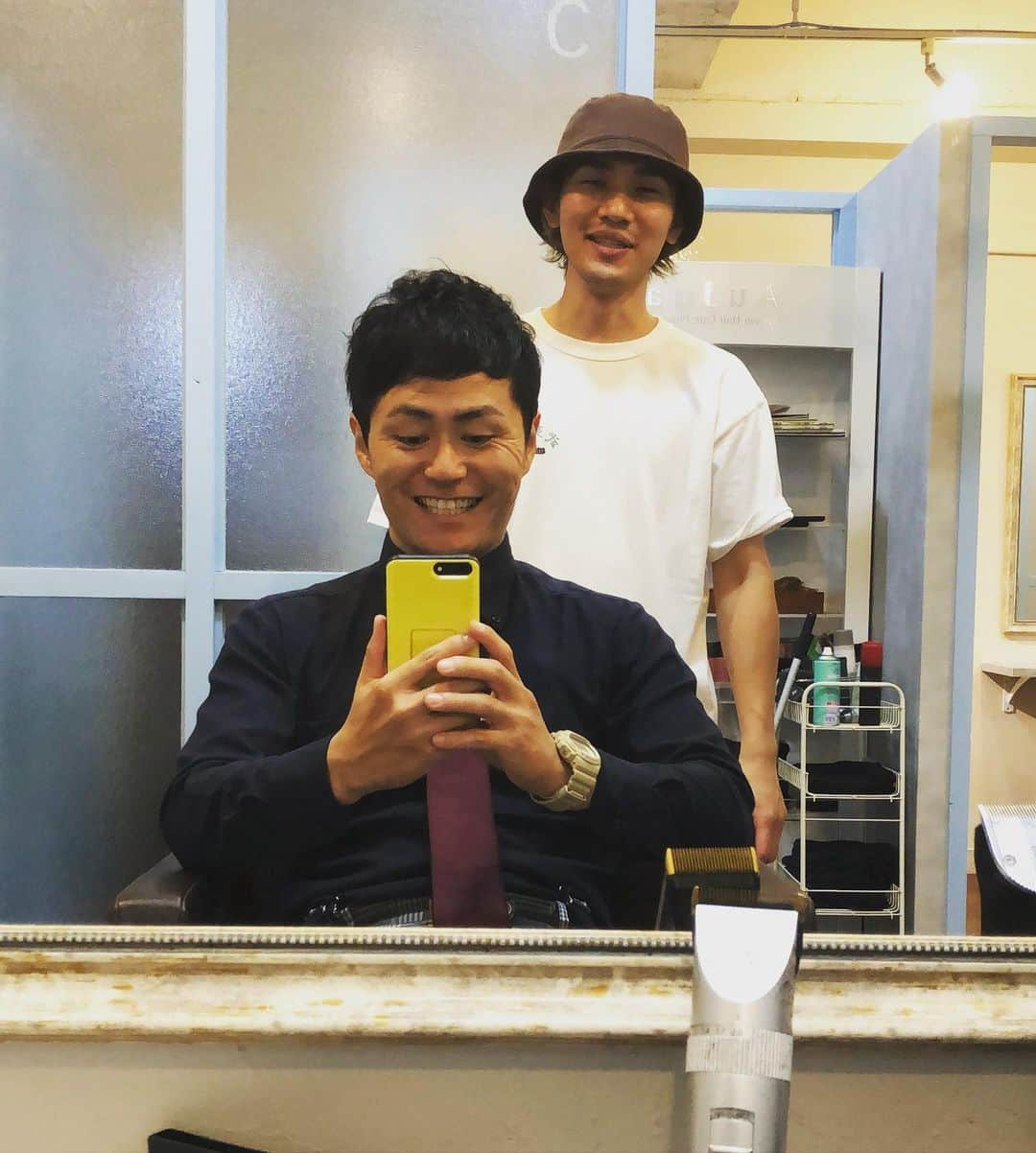 梅村賢太郎さんのインスタグラム写真 - (梅村賢太郎Instagram)「#カット @r_jg_o  ステキな仕上がり☺︎ ヒガシ逢ウサカ高見の紹介 ありがとうございました😊」10月14日 16時20分 - rahujigenume