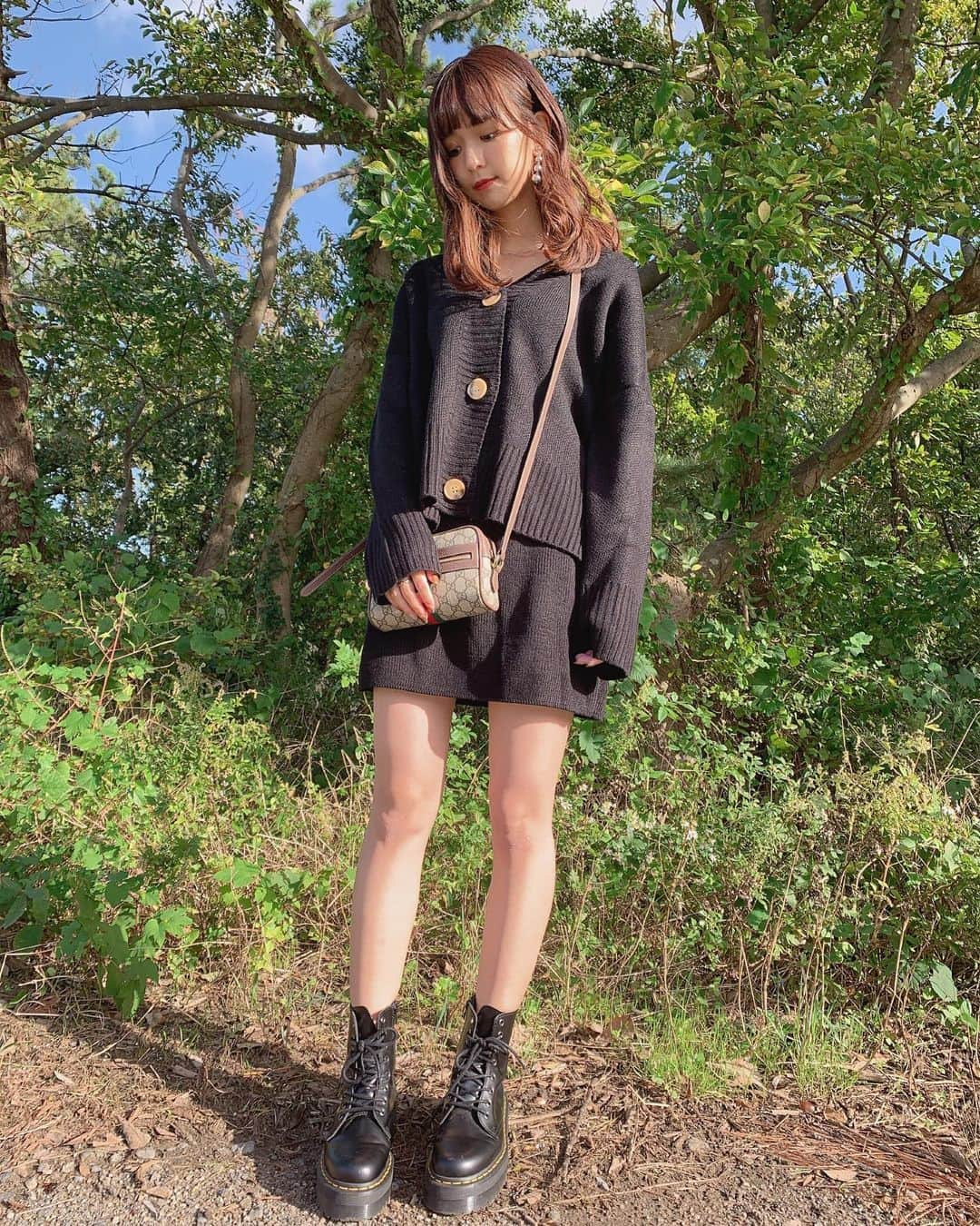 宮崎由加さんのインスタグラム写真 - (宮崎由加Instagram)「私服。 . . co-ord:@17kg_official  boots:@drmartens_japan  bag:@gucci . 寒くなってきましたね。 秋服たくさん着たいなぁ。 . . #みやざきのふく  #宮崎由加  #ootd  #セットアップ  #17kg_official」10月14日 20時12分 - yuka_miyazaki.official