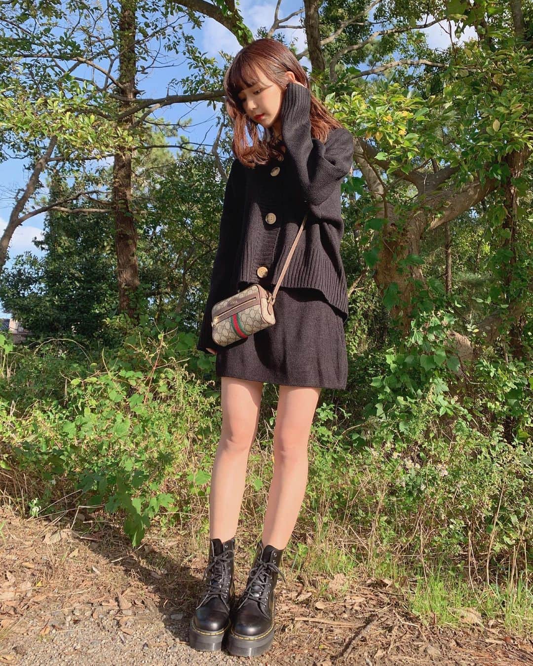 宮崎由加さんのインスタグラム写真 - (宮崎由加Instagram)「私服。 . . co-ord:@17kg_official  boots:@drmartens_japan  bag:@gucci . 寒くなってきましたね。 秋服たくさん着たいなぁ。 . . #みやざきのふく  #宮崎由加  #ootd  #セットアップ  #17kg_official」10月14日 20時12分 - yuka_miyazaki.official