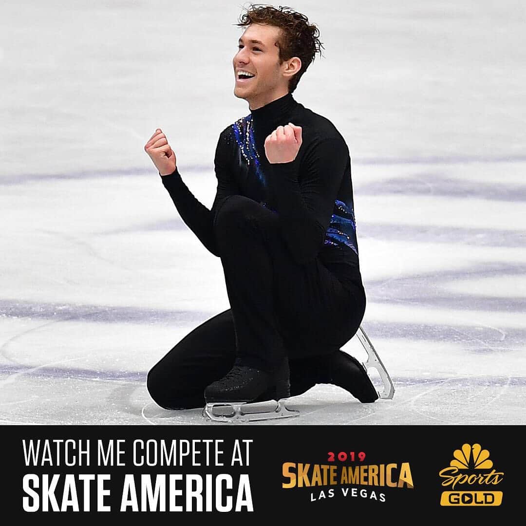 ジェイソン・ブラウンのインスタグラム：「These moments! ✨ Watch me skate at #SkateAmerica this weekend on #NBCSportsGold 😍  #SkateAmerica」
