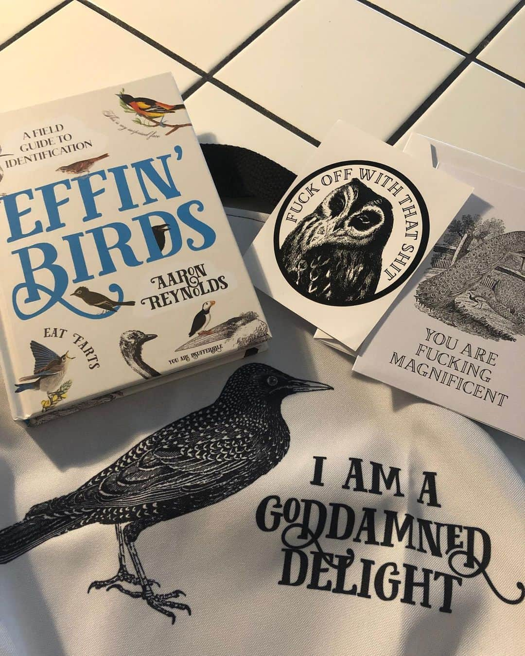 ジョディ・スウィーティンさんのインスタグラム写真 - (ジョディ・スウィーティンInstagram)「Thank you so much @effinbirds for my gifts and congrats on your book launch!! If you DONT follow them, you should. You’ll thank me, I promise. Also... if you check out the back, I gave my glowing review!! And yes... this book will DEFINITELY be on my coffee table. #iamagoddamneddelight」10月15日 9時04分 - jodiesweetin