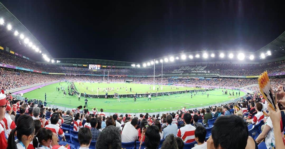 内藤理沙さんのインスタグラム写真 - (内藤理沙Instagram)「* * 思い出🏉🥳 2019.10.13 日本 vs スコットランド *  #wouldcup #rugby #rugbyworldcup #japan #ラグビー #ラグビーワールドカップ #ラグビーワールドカップ2019  #ワールドカップ #w杯 #rwc2019 #日産スタジアム」10月15日 9時18分 - risa_naito_official