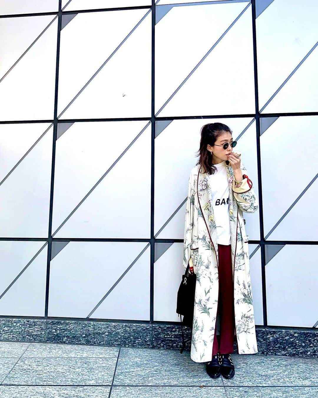 木野園子のインスタグラム：「寒くなってきた。  #fashion #ファッション #coordinate  #コーディネート #todaysfashion  #todayscode #todaysoutfit #ootd #instafashion」