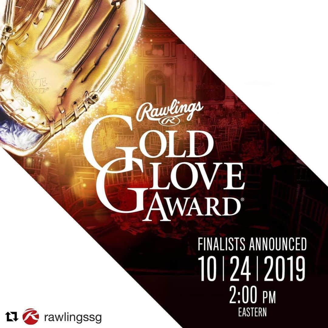 Rawlings Japanさんのインスタグラム写真 - (Rawlings JapanInstagram)「#Repost @rawlingssg with @get_repost ・・・ The #Rawlings #GoldGlove Award Finalists will be announced at 2 pm EST Thursday, Oct. 24th! There are three finalists per position and will be announced by position every five minutes via Rawlings Twitter (RawlingsSports) starting at 2 pm Eastern. Who do you think is going to win a #GoldGlove this year?  #TeamRawlings #RawlingsGoldGlove @rawlings_japan_llc」10月15日 21時03分 - rawlings_japan_llc