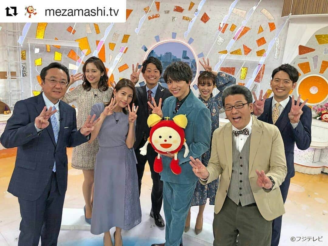 岡山放送さんのインスタグラム写真 - (岡山放送Instagram)「#Repost @mezamashi.tv (@get_repost) ・・・ ・ マンスリーエンタメプレゼンター 山崎育三郎さんと放送後にパチリ！ 山崎さんは今回がマンスリーエンタメプレゼンター３度目の出演でした！ ・ #めざましテレビ#山崎育三郎  #フジテレビ系列#FNS#8ch#OHK#岡山放送」10月15日 21時16分 - ohk_official