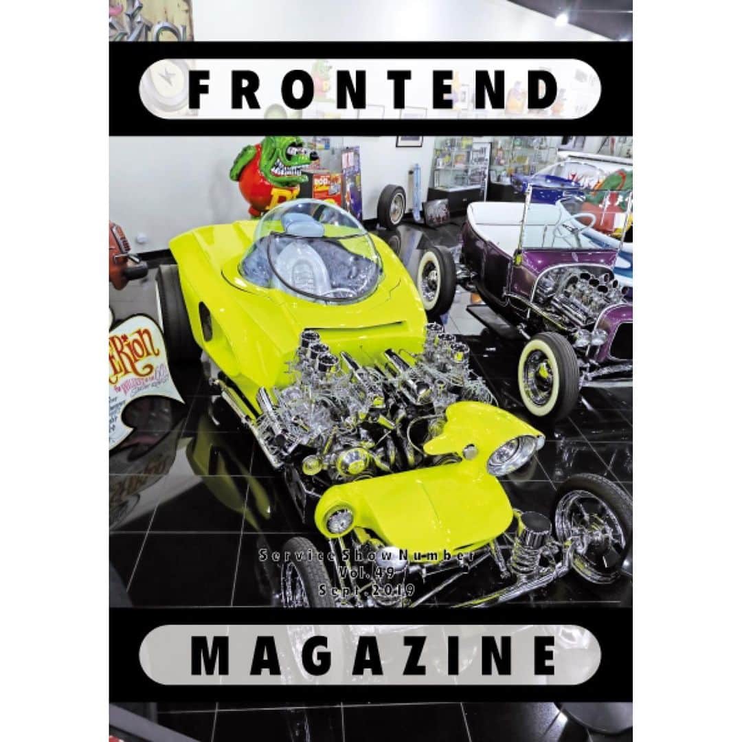 のインスタグラム：「. 【FRONTEND MAGAZINE Vol.49】 お待たせしました！ FRONTEND MAGAZINE Vol.49が入荷しました！ 今号も、モーターサイクルやホッドロッド、アートなどリアルタイムなアメリカのカルチャーを感じ取れるマニアックな内容が盛り沢山です！ さらに、今号には取り扱いをスタートした「SHIP JOHN」の工房の様子なども紹介されています！ . 店頭・オンラインショップ共にアップしましたので是非ご覧ください！ #new #frontendmagazine #FEM #frontend #motorcycle #hotrod #art #music #hobby #culture #magazine #wescojapan #wescoosaka」