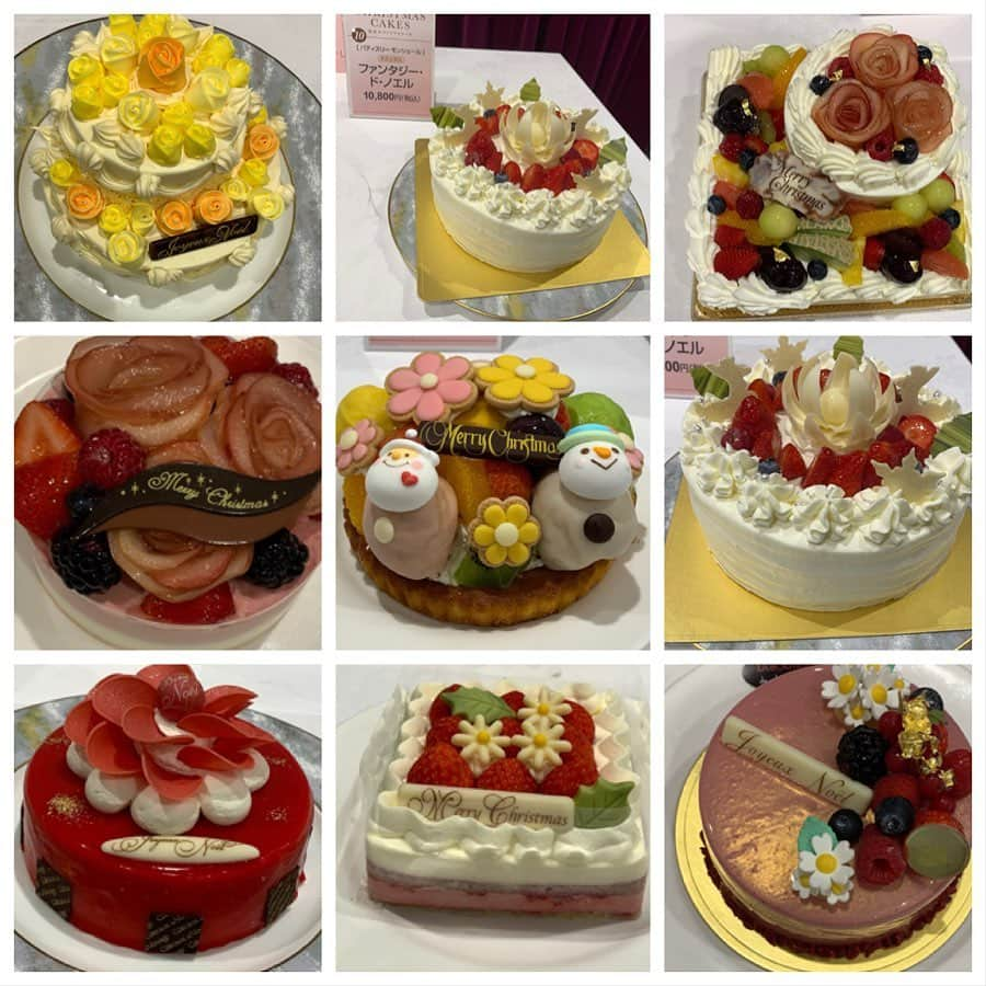 satomiさんのインスタグラム写真 - (satomiInstagram)「🎂〔2019 TOBU CHRISTMAS CAKES〕🎂 東武のクリスマスケーキ スペシャルテイスティングイベント に参加させて頂きました¨̮♡︎ * * 今年はフラワーがテーマで全部食べれることにこだわってるそうです✨どれも美しいです🌼 定番のショートケーキだけでなくチョコレートやバターケーキ、チーズケーキなど迷っちゃう〜🎄💜 * * ✼••┈┈┈┈┈┈┈┈┈┈┈┈┈┈┈┈••✼ 中でも気になったベスト3🏅 ・ダロワイヨ レ マカロン「ノエル レ マカロン」 ・京橋千疋屋「プレミアム ローズ ショートケーキ」 ・ガトー・ド・ボワイヤージュ「ルージュ・フルール」 ✼••┈┈┈┈┈┈┈┈┈┈┈┈┈┈┈┈••✼ マカロン好きはたまらないダロワイヨのケーキや 千疋屋の2段のケーキには圧巻！！！！！ * 今回4種のケーキを試食させて頂きました😊💓 どれも甘すぎずぺろっといけちゃいました✨ 本当美味しい〜🥺✨✨ * 予約必須のケーキ✨💜🎂 ぜひクリスマスケーキのご参考になるといいな💓 * * #池袋東武  #2019池袋東武クリスマスケーキ #クリスマスケーキ  #christmascakes」10月15日 18時22分 - saatoomii47