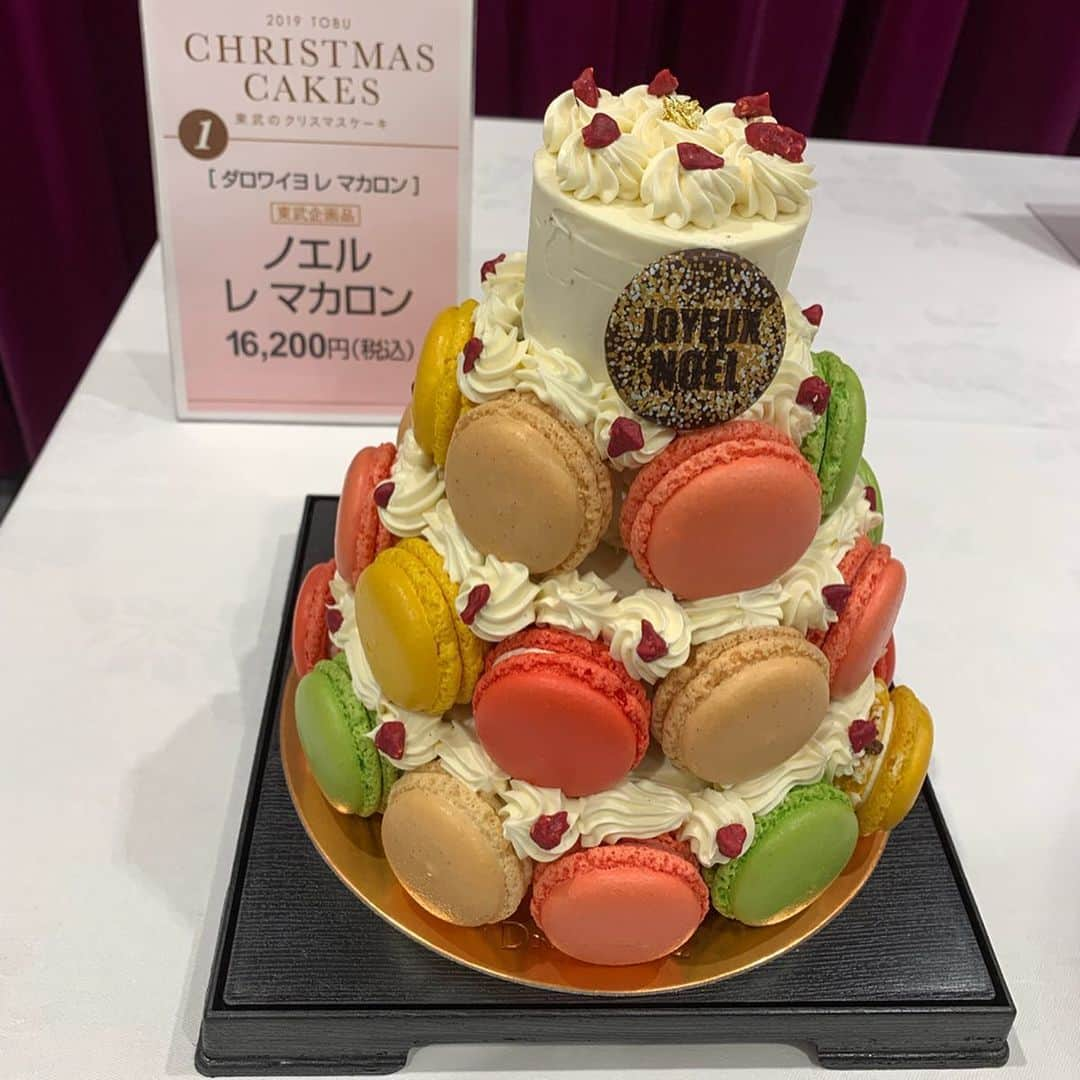 satomiさんのインスタグラム写真 - (satomiInstagram)「🎂〔2019 TOBU CHRISTMAS CAKES〕🎂 東武のクリスマスケーキ スペシャルテイスティングイベント に参加させて頂きました¨̮♡︎ * * 今年はフラワーがテーマで全部食べれることにこだわってるそうです✨どれも美しいです🌼 定番のショートケーキだけでなくチョコレートやバターケーキ、チーズケーキなど迷っちゃう〜🎄💜 * * ✼••┈┈┈┈┈┈┈┈┈┈┈┈┈┈┈┈••✼ 中でも気になったベスト3🏅 ・ダロワイヨ レ マカロン「ノエル レ マカロン」 ・京橋千疋屋「プレミアム ローズ ショートケーキ」 ・ガトー・ド・ボワイヤージュ「ルージュ・フルール」 ✼••┈┈┈┈┈┈┈┈┈┈┈┈┈┈┈┈••✼ マカロン好きはたまらないダロワイヨのケーキや 千疋屋の2段のケーキには圧巻！！！！！ * 今回4種のケーキを試食させて頂きました😊💓 どれも甘すぎずぺろっといけちゃいました✨ 本当美味しい〜🥺✨✨ * 予約必須のケーキ✨💜🎂 ぜひクリスマスケーキのご参考になるといいな💓 * * #池袋東武  #2019池袋東武クリスマスケーキ #クリスマスケーキ  #christmascakes」10月15日 18時22分 - saatoomii47