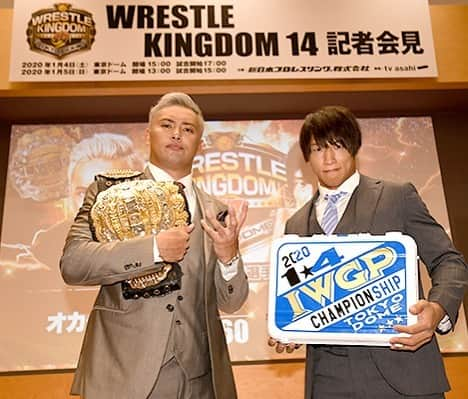 オカダ・カズチカさんのインスタグラム写真 - (オカダ・カズチカInstagram)「2020年 1月4日 1月5日 東京ドーム大会 『WRESTLE KINGDOM 14』  イッテンヨンもイッテンゴも超満員にします！」10月15日 19時25分 - rainmakerxokada