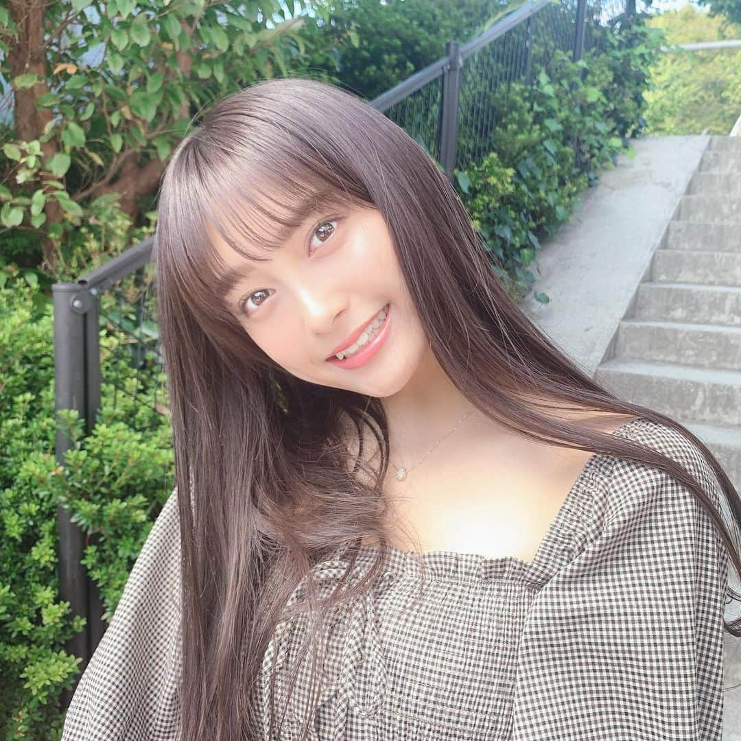 小山リーナさんのインスタグラム写真 - (小山リーナInstagram)「かわいいワンピース🐻 ・ ・ #私服 #ワンピース #ストレートヘア #高校生 #16歳 #チェック柄 #アイドル #自然光 #ootd #fashion #code #idol #followme #merryjenny #doctormartens #archives #photo #photography」10月15日 20時38分 - rina_koyama_box