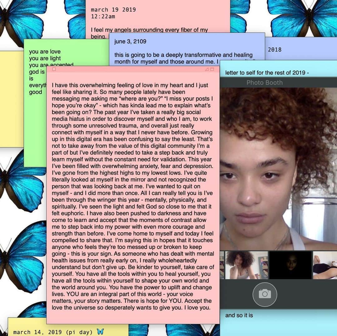 ダイアナ・ヴェラスさんのインスタグラム写真 - (ダイアナ・ヴェラスInstagram)「Last Thursday it was World Mental Health Day, and although I wanted to post this on that day but my mental health just didn’t allow me. Growth isn’t linear and it’s never too late to share what’s in your heart. Today I feel optimistic so I finished writing this and felt inclined to share. I love you ❤️」10月16日 6時50分 - mynamesdiana