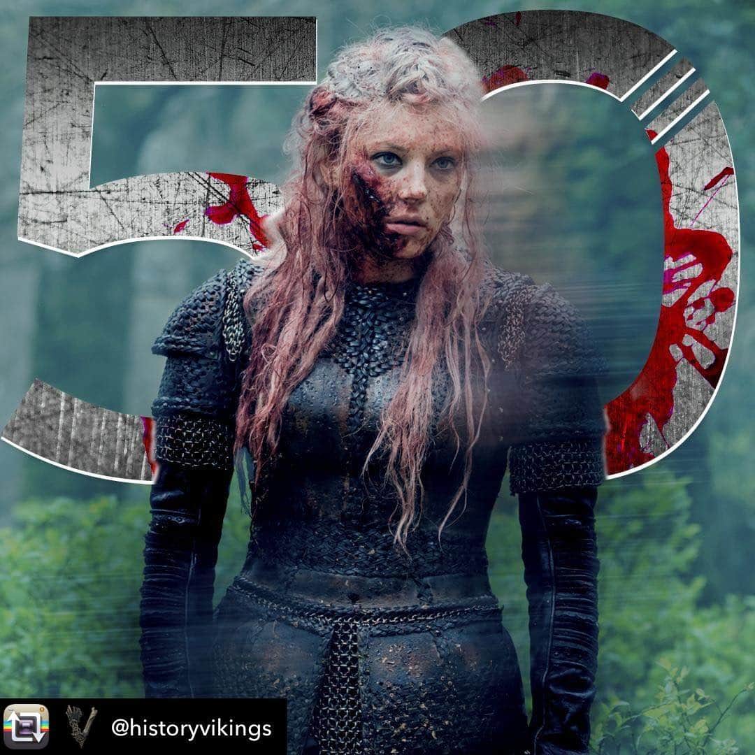 キャサリン・ウィニックのインスタグラム：「Vikings Season 6.  #comingsoon」