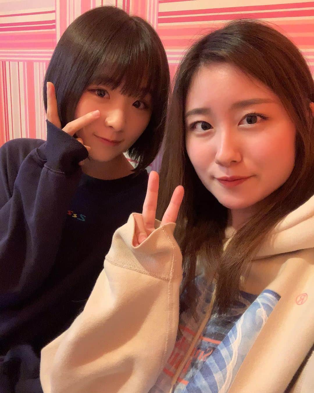 南端まいなのインスタグラム：「久しぶりの宮本氏 癒し補給してきました🐰  #MMコンビ」
