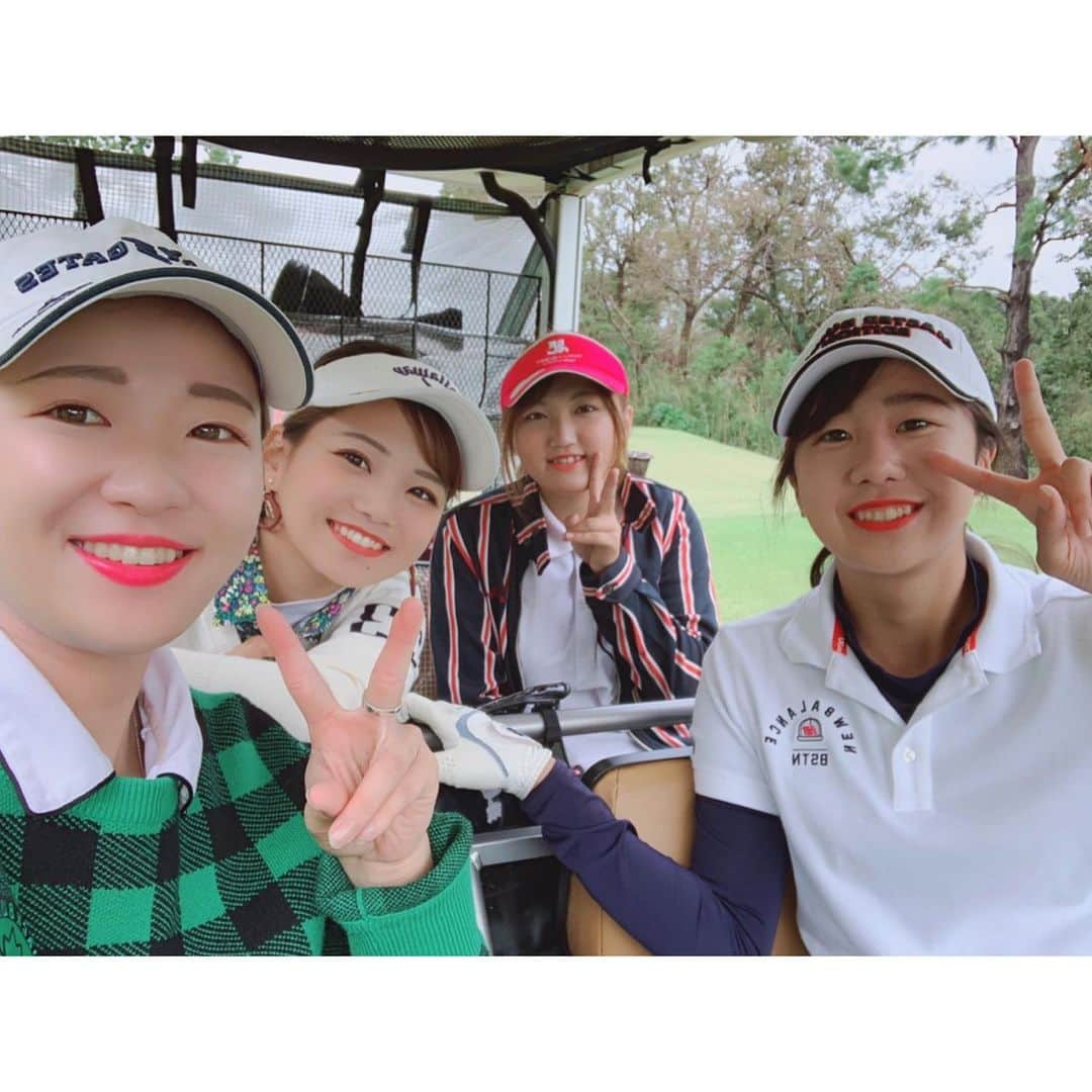 中尾紫乃のインスタグラム：「⛳️💚⛳️💚⛳️💚」