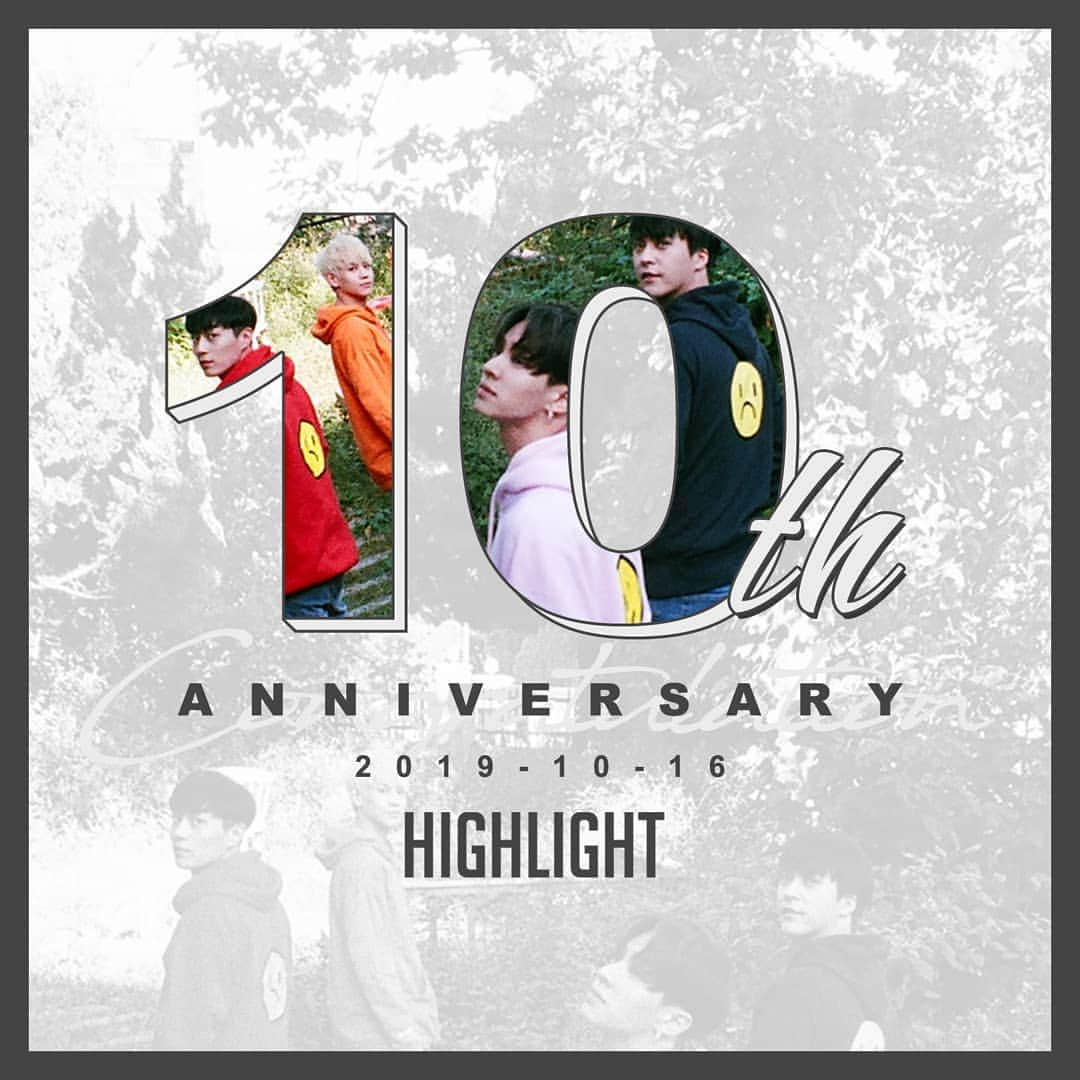 HIGHLIGHTさんのインスタグラム写真 - (HIGHLIGHTInstagram)「HIGHLIGHT Congratulation for the 10th Anniversary! . . 함께할 수 있어 더욱 아름다웠고, 서로가 서로였기에 더욱 빛날 수 있었던 우리들의 시간. 서늘한 가을바람과 함께 맞이하는 10주년 오늘, 어느 때보다 따뜻한 마음의 축하를 부탁드립니다. . . 또한 하이라이트의 데뷔 10주년을 기념하여 게재 예정이었던 콘텐츠는 연예계의 가슴 아픈 비보로 인하여 게재 일정이 연기되었음을 알립니다. 라이트 여러분의 깊은 양해 부탁드립니다. 감사합니다. . . #하이라이트 #Highlight #윤두준 #양요섭 #이기광 #손동운」10月16日 0時03分 - ent_aroundus