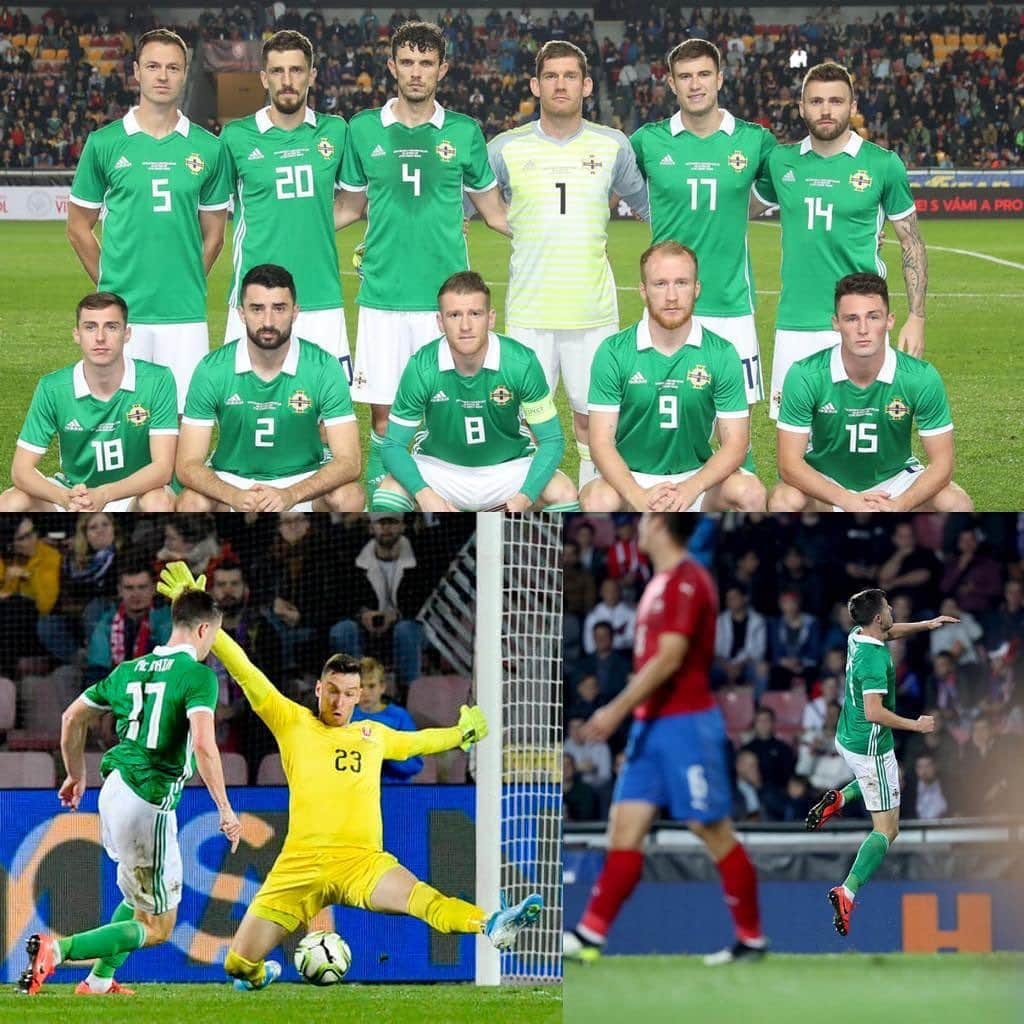 パディ・マクネアのインスタグラム：「2 goals and a win💚⚽️ @northernireland #gawa」