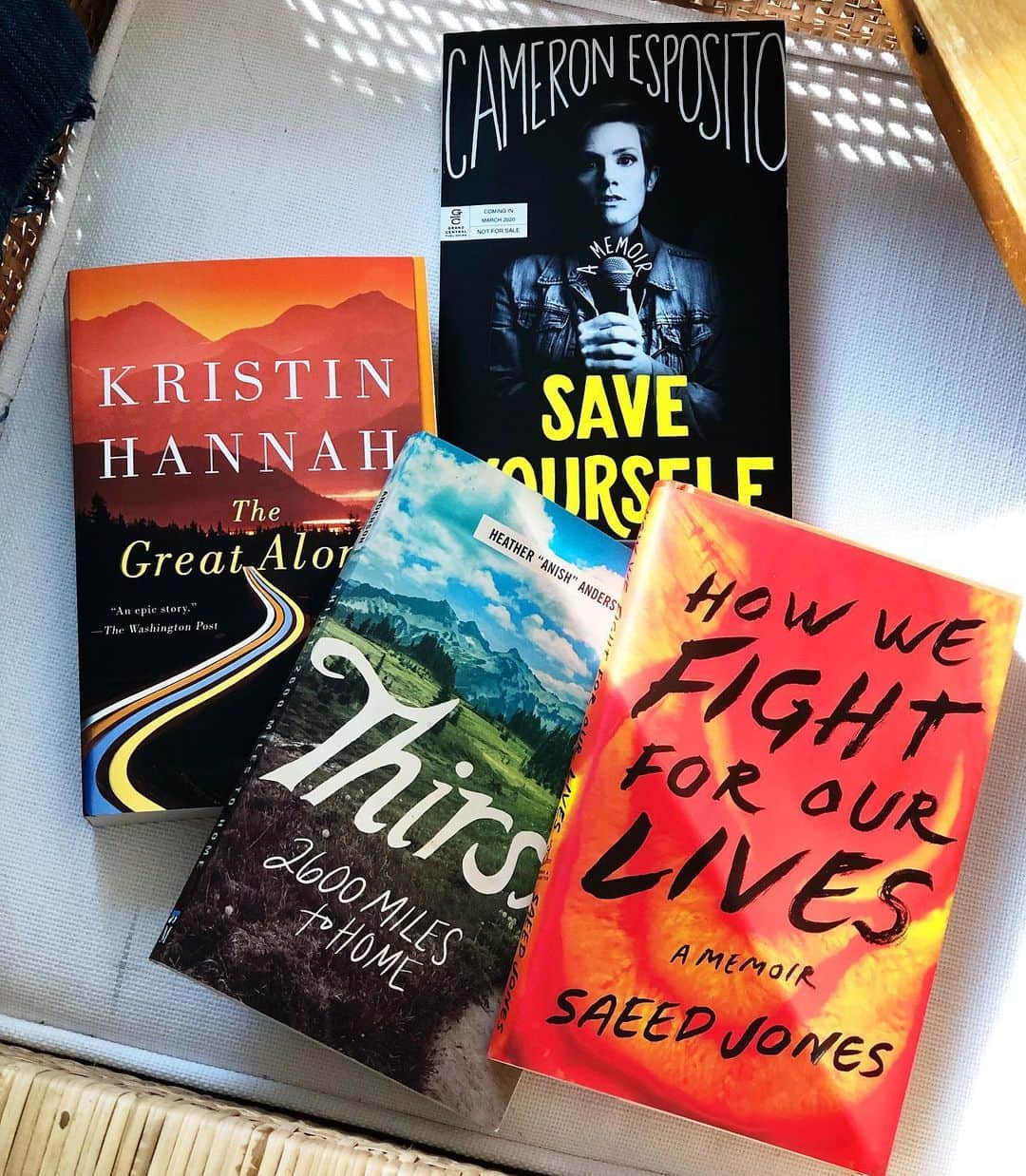 Grace Bonneyのインスタグラム：「Over the past week I’ve consumed books like air or water. I’ve read hundreds of pages every day, staying up late into the night, not wanting to go back to the real world yet. Or maybe just wanting a little more time with books that talk about the world I got a glimpse of in Alaska. Have you ever felt like you were so tired of your own voice that all you wanted to do was listen to someone else’s? Anyone and everyone else’s? I think that’s what books are for me right now. Right now all I want to do is learn about and understand someone else’s experience of the world and be grateful for how it can shape and expand your own. I have a few more books lined up for the next few days, but for now, I couldn’t  recommend these more highly (Cameron’s book is out nest spring, I stole Julia’s advance copy) ♥️. (Thank you for the many many recommendations I got about The Great Alone. You were all right. I loved it and devoured it *immediately*)」