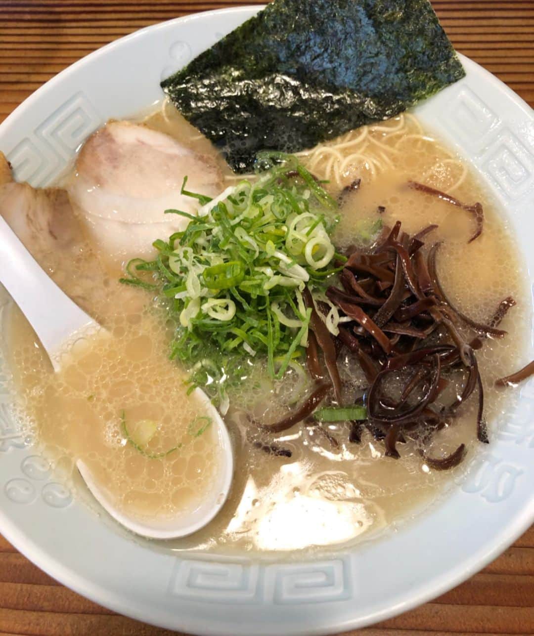 逸見太郎のインスタグラム：「こくまろ  #博多ラーメン#myfavorite#とんこつ #バリカタ#濃麻呂#二子玉川」