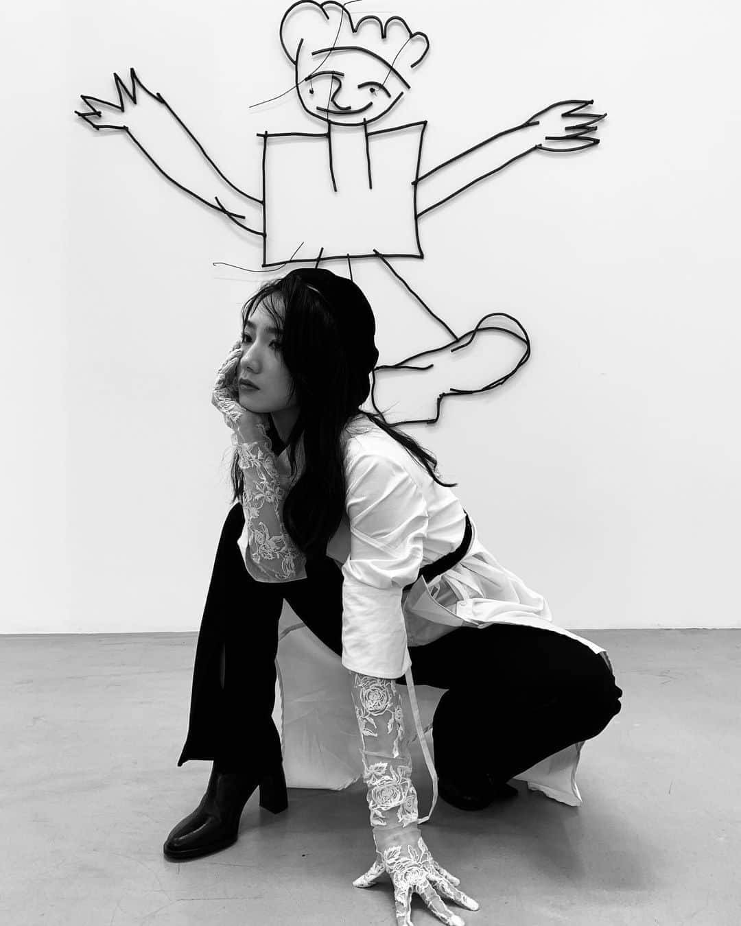 美岐のインスタグラム：「🖤🖤🖤」