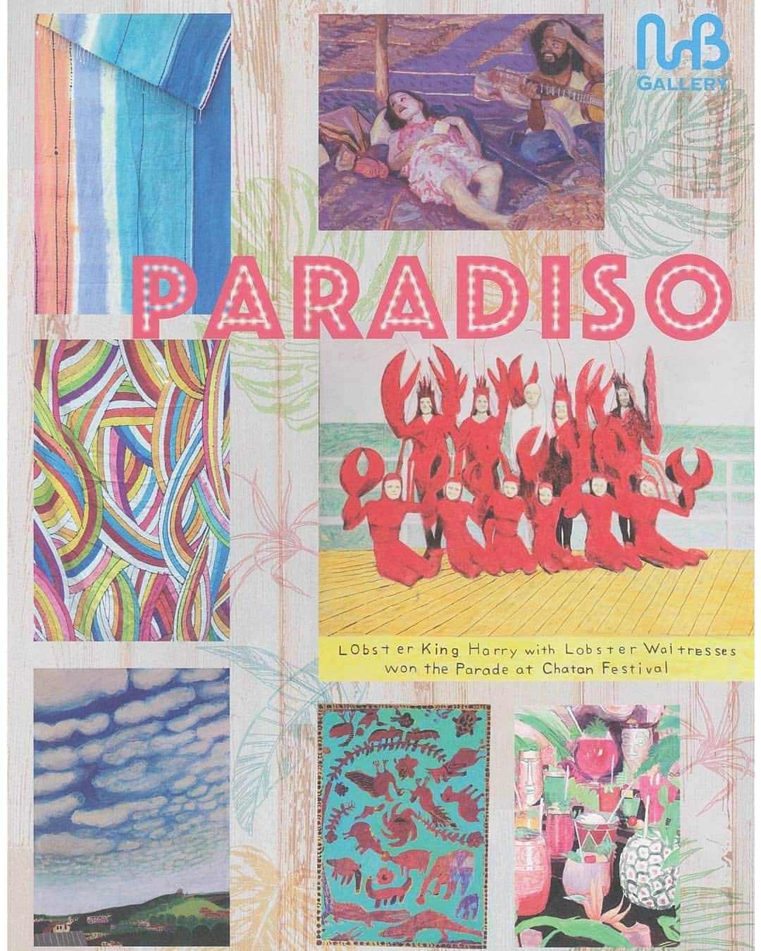 のインスタグラム：「来る10月19日(土)から来年1月13日(月)まで、ホテル1階MBギャラリーにて「PARADISO」展を開催いたします。ご宿泊のお客様、または外来のお客様もお気軽にお越し下さいませ。 #沖縄 #おきなわ #恩納村 #ホテルムーンビーチ #ムーンビーチホテル #ムーンビーチ #宜保朝子 #左刀大地 #田原幸浩 #田原琴子 #okinawa #onnavillage #moonbeach #artofmoon #mbgallery #giboasako #sato_daichi #doucatty」