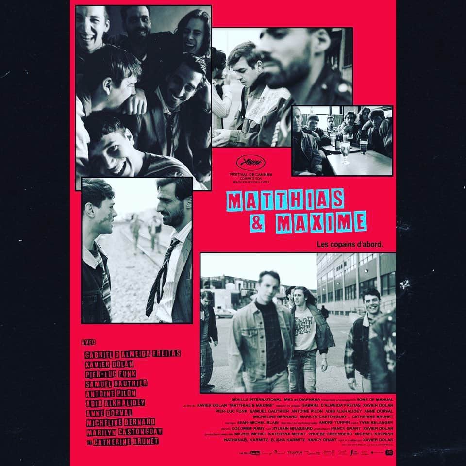 のインスタグラム：「Ce film est l’un des plus beaux films d’amour que j’ai vus de ma vie. J’y ai ressenti des sensations et des émotions que seule la vie m’avait offertes jusqu’ici. J’ai été bouleversée comme rarement. ♥️ #matthiasetmaxime @xavierdolan Sortie française aujourd’hui 16 octobre」