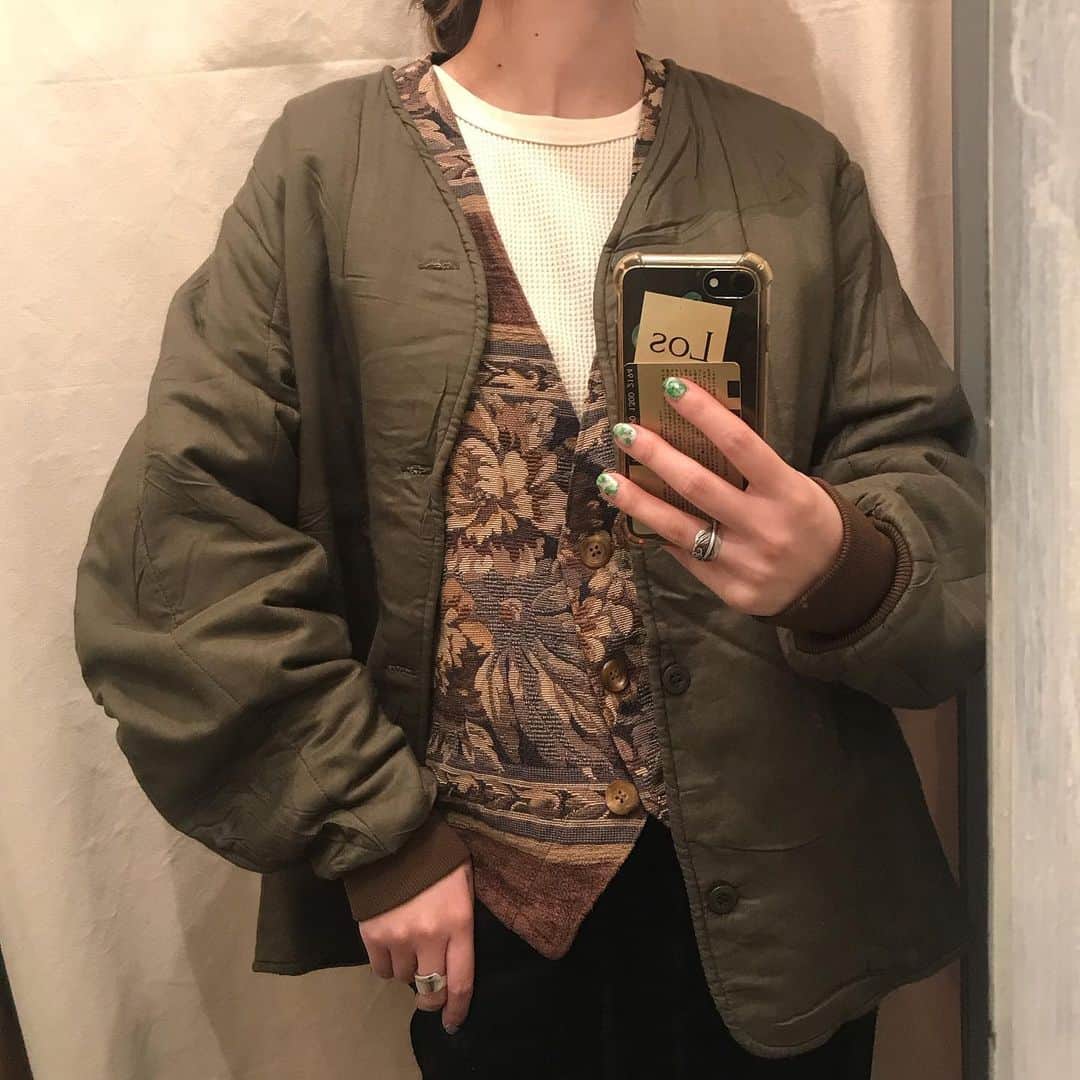 のインスタグラム：「【TSGD 1st】@ Shibuya  euro vintage liner vintage  flower vest :153cm」