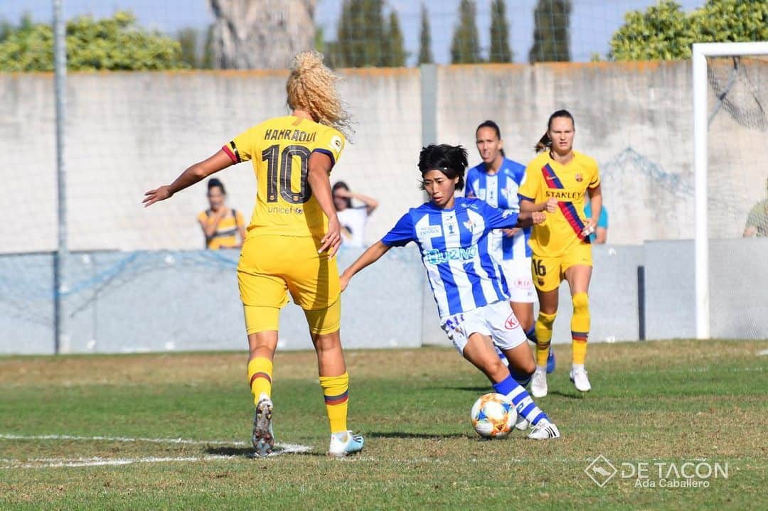 田中陽子のインスタグラム：「vs FCバルセロナ　0-1 勝つためにやり続ける💪」