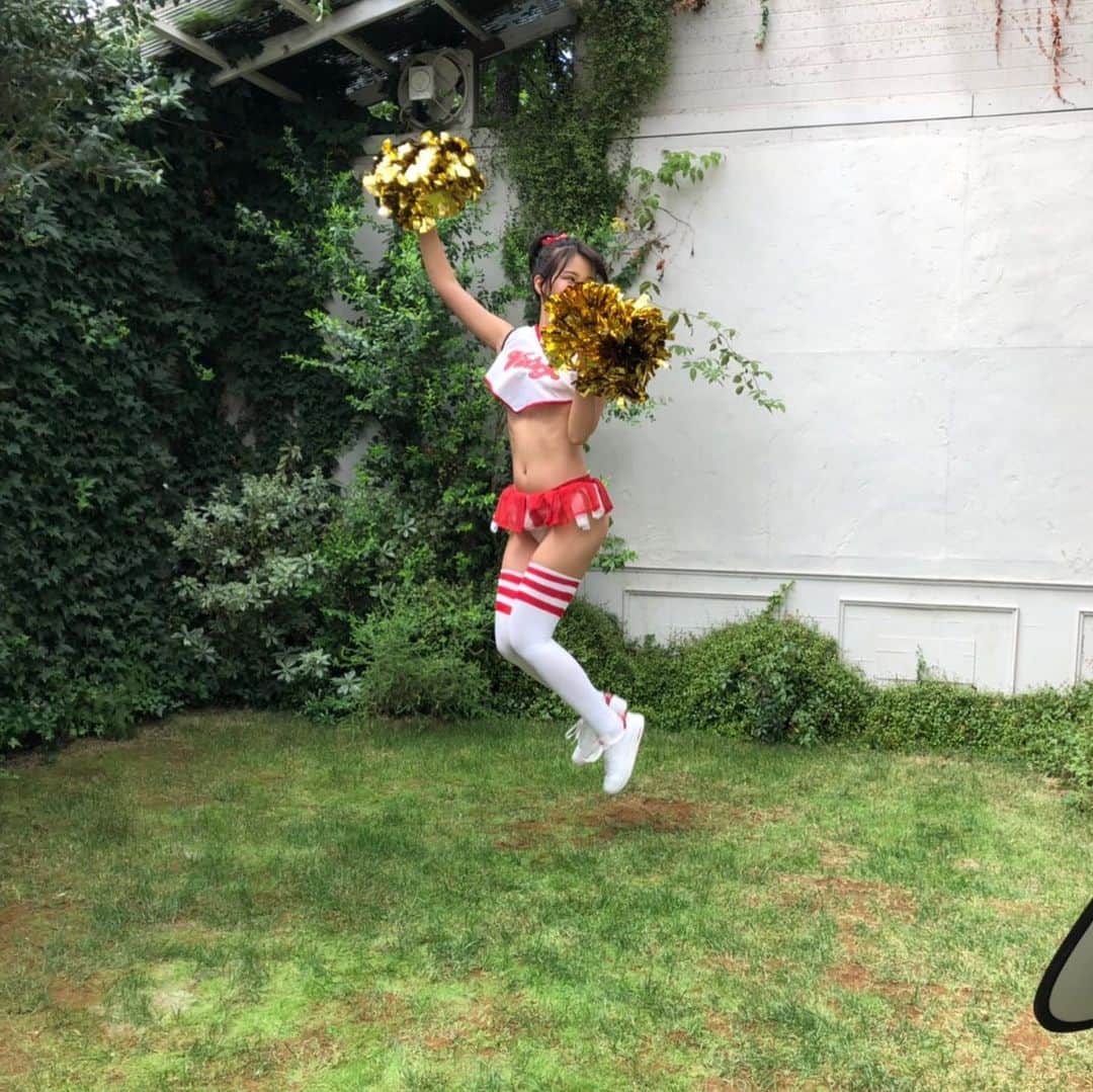 九条ねぎ あぴるさんのインスタグラム写真 - (九条ねぎ あぴるInstagram)「jump challenge‥‼︎ 🤣 #グラビア　#グラドル　#ヤングアニマル　#コスプレ　#japanesegirl  #cosplay #cosplaygirl」10月16日 21時55分 - negi_kujyo