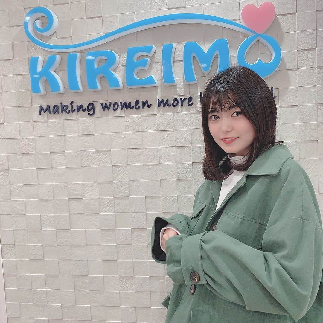前田亜美のインスタグラム：「. . お久しぶりぶりに脱毛行ってきたよ(＾ν＾). . . いつもお世話になってる @kireimo_official  とっても優しくて早いの。この時期お肌ツルツルにしておくとふわふわの服着た時気持ちいいいい。笑. . . #キレイモ #KIREIMO #脱毛サロン #全身脱毛  #女子力アップ  #女子力 あげる。頑張って #美肌 目指す‪✌︎」
