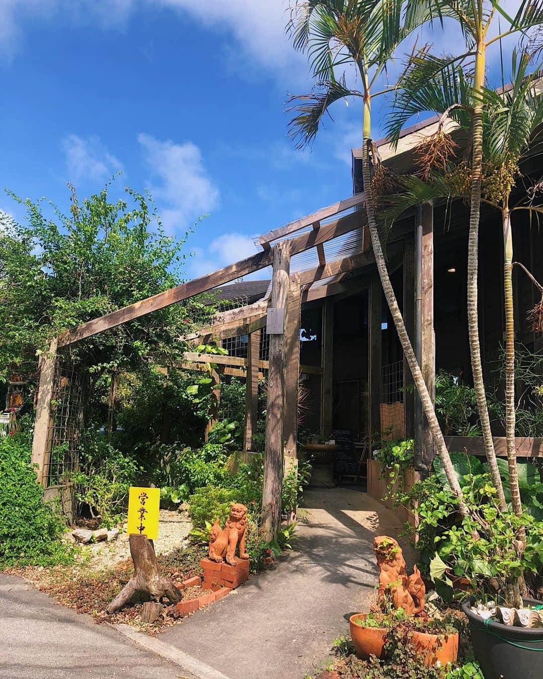 ノウィキ茉莉のインスタグラム：「Cafe Lodgeの入り口可愛すぎ . . . #adventure #カフェ巡り部 #沖縄 #okinawa #shotoniphone #okinawa genic_okinawa #cafe #japan #instagood」