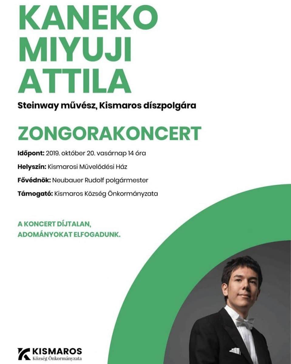 金子三勇士さんのインスタグラム写真 - (金子三勇士Instagram)「Charity Concert in #Kismaros #Pianist #MiyujiKaneko #Zongorakoncert #Diszpolgar #zongoraművész #KanekoMiyuji #Charityconcert #SteinwayArtist #pianist #Steinwayművész #ピアニスト #金子三勇士 #ピアノリサイタル #ハンガリー #チャリティーコンサート #スタインウェイアーティスト #コンサート #クラシック音楽 #ピアノ #キシュマロシュ #名誉市民 #japanhungary150」10月17日 2時50分 - miyujikaneko_official