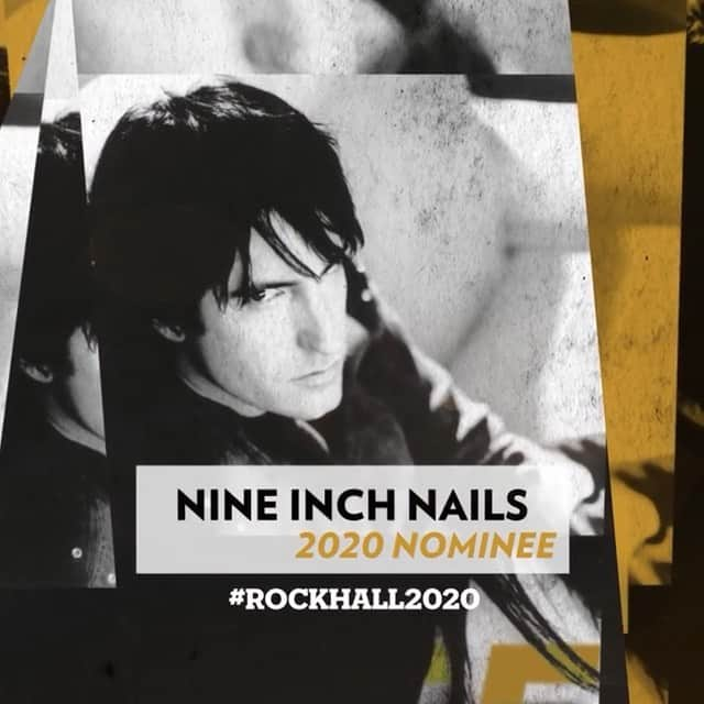 ナイン・インチ・ネイルズのインスタグラム：「Nine Inch Nails has been nominated for @rockhall’s 2020 class. Fan voting is officially open. You know what to do! Link in bio.」