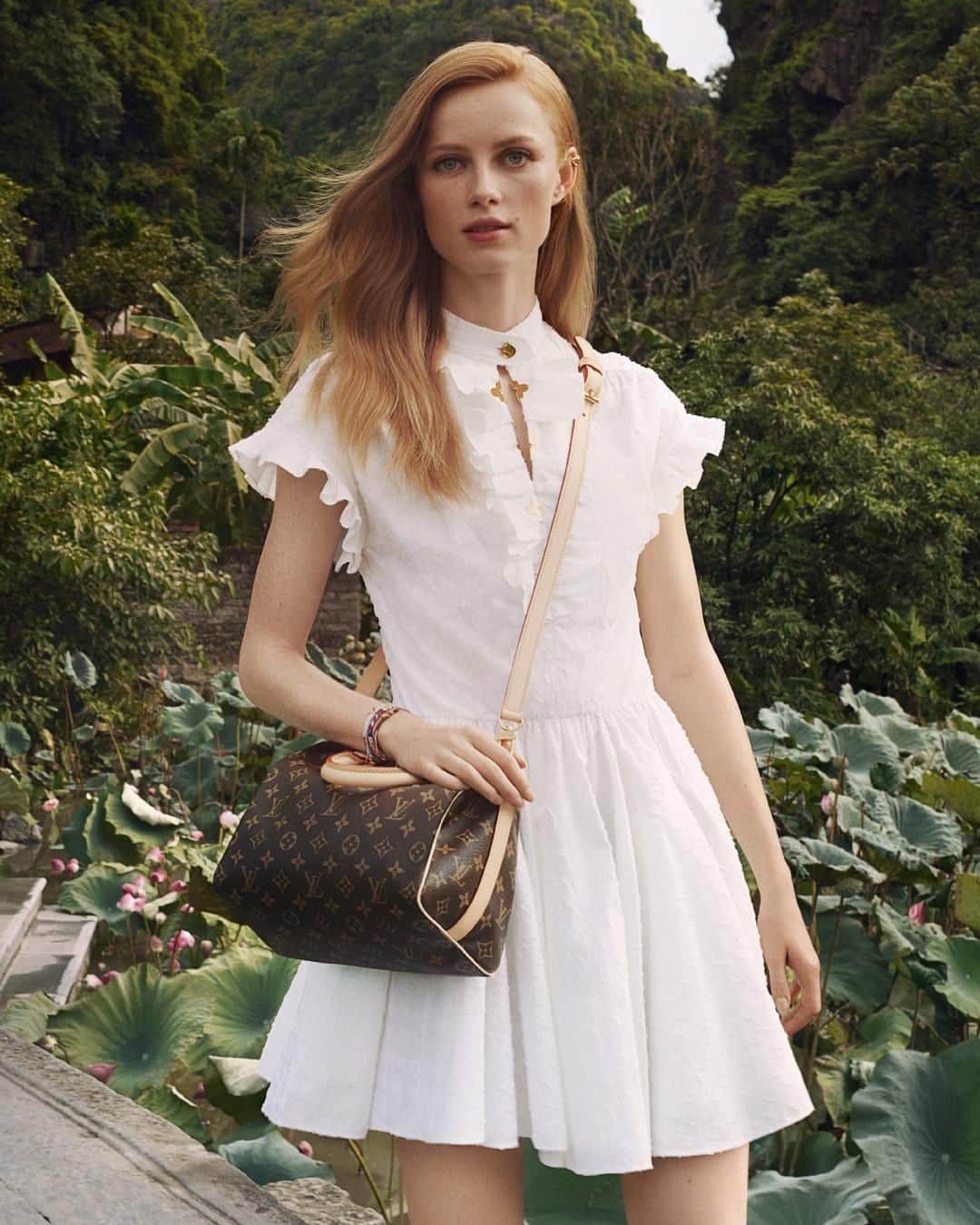 のインスタグラム：「For a lifetime of adventures. #LouisVuitton’s Speedy bag remains an unrivaled travel companion. Rediscover the bags from the Spirit of Travel campaign via link in bio.」